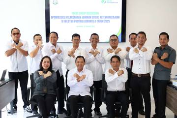 BPJS Ketenagakerjaan dan Kejati Provinsi Gorontalo Gelar FGD